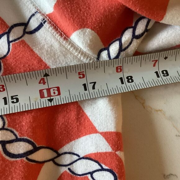 Lilly Pulitzer Booze Cruise Popover Sz S 1/2 Zip Tango Orange - Picture 6 of 7